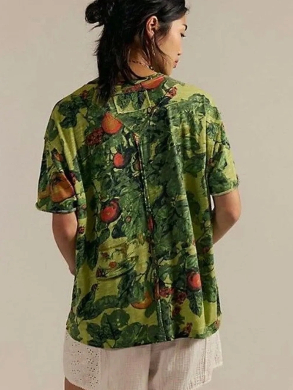 Free People Green Sunshade Tee NWOT SZ M